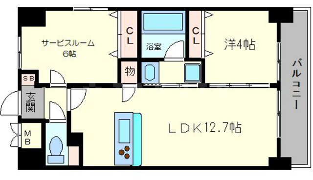 リンデンプラザ心斎橋の間取り