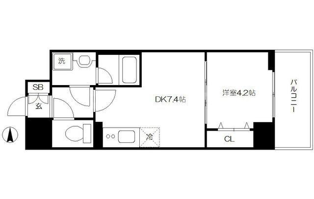 RISING Maison 本町橋の間取り