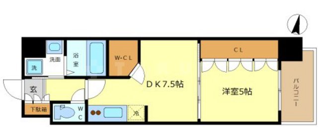 コンフォリア阿波座の間取り