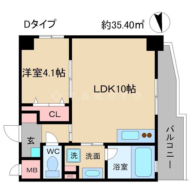 クオーレ榎並の間取り