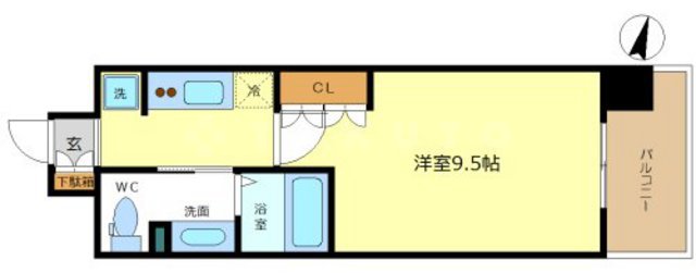 コンフォリア阿波座の間取り