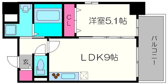 huit arbre上町台の間取り