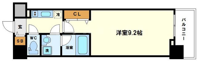 コンフォリア京町堀の間取り