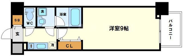 コンフォリア京町堀の間取り