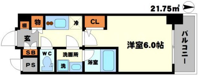 コンフォリア江坂広芝町の間取り