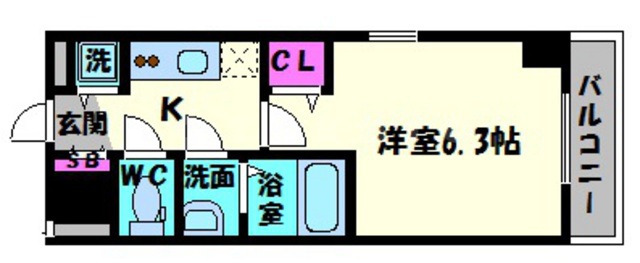 プレサンス大阪城公園ネクサスの間取り