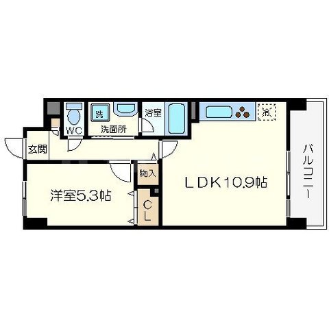 海老江サンライズの間取り