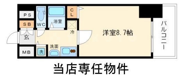 プレサンス立売堀アーバンスタイルの間取り