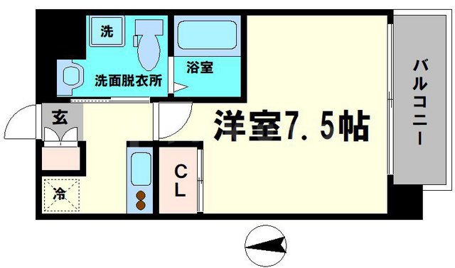 Gravis城東中央の間取り
