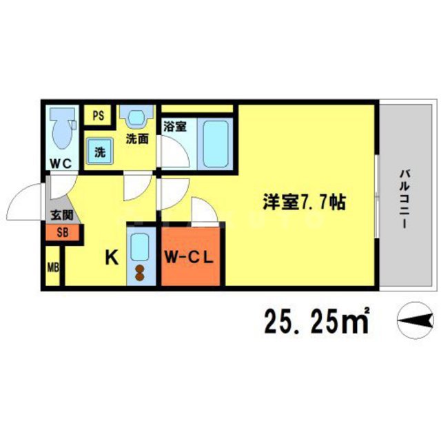 ウェルスクエア豊中服部の間取り