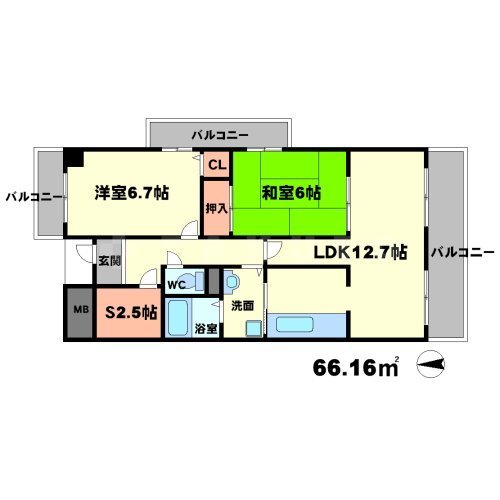サンシャイン江坂の間取り
