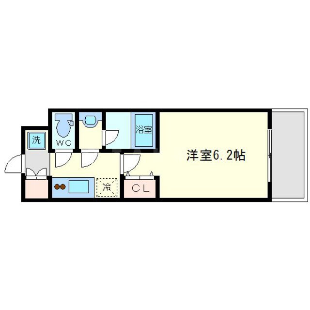 スプランディッド難波の間取り