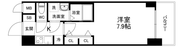 S-RESIDENCE堺筋本町Unoの間取り