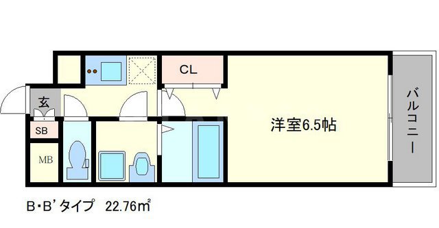 レジュールアッシュ淡路駅前の間取り