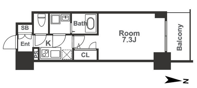 エスリード本町レジデンスの間取り