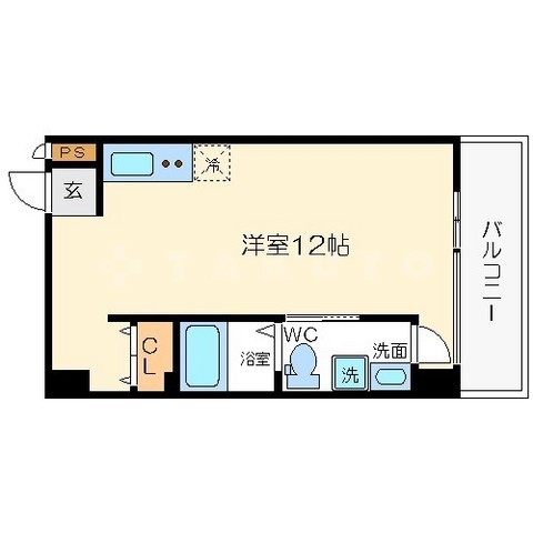 アドバンス心斎橋NEXTUREの間取り