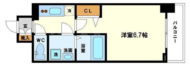 エスリード阿波座レジデンスの間取り