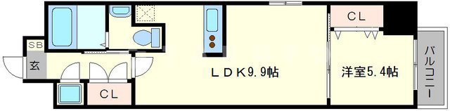 アーデン京町堀イーストの間取り