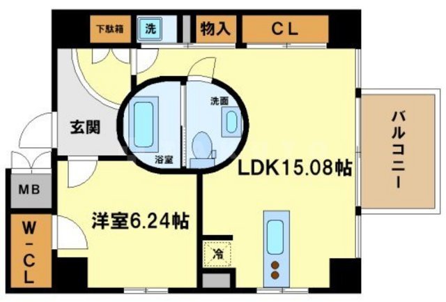 アーデン京町堀イーストの間取り