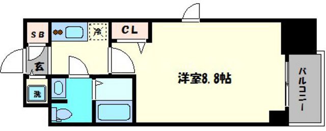 スワンズ谷町セントシティの間取り