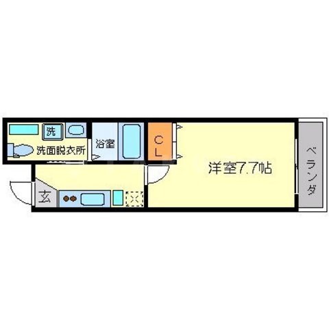セレブコート豊新の間取り