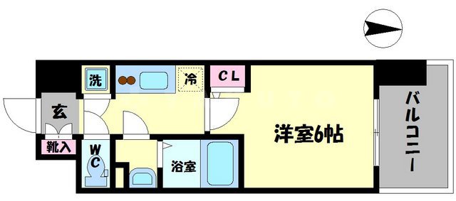 エスリード難波レジデンスの間取り