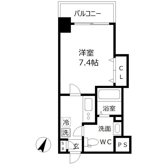 ラグゼ江戸堀の間取り