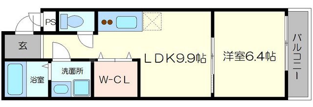 フジパレス吹田サウスの間取り
