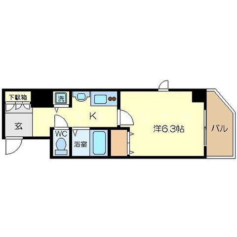 プレサンス心斎橋ザ・スタイルの間取り