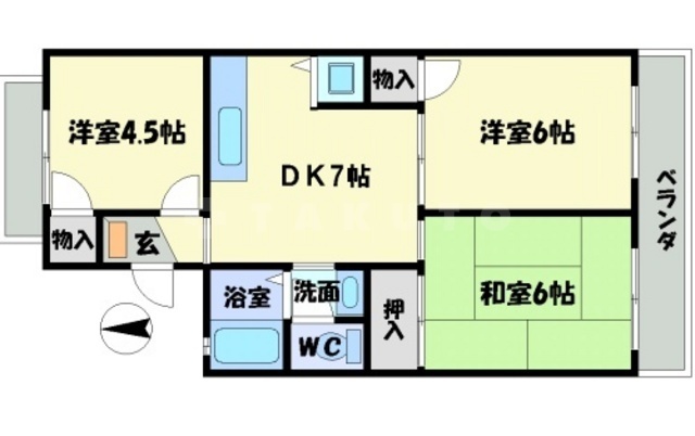 パークサイド南が丘の間取り
