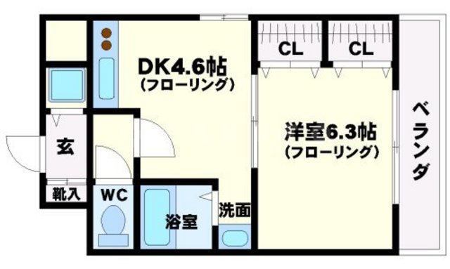 プルミエール江坂の間取り