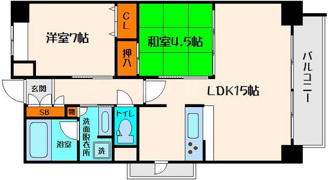 Axia Courtの間取り