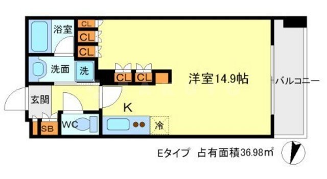 アビティ江坂の間取り