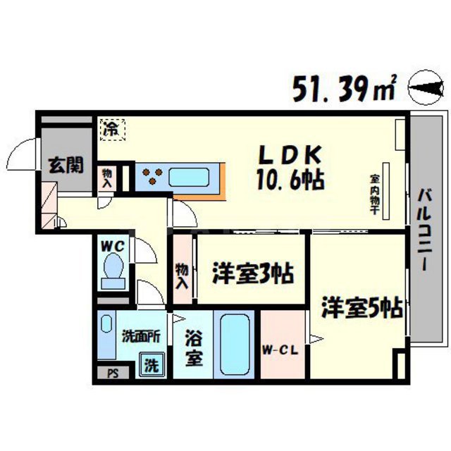セジュール関目の間取り