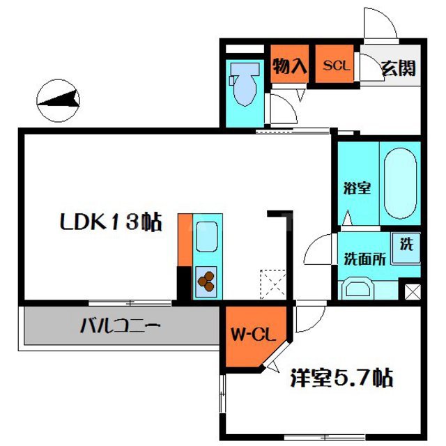 セジュール関目の間取り
