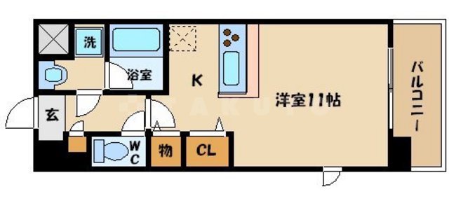 ディアコートハナテンの間取り