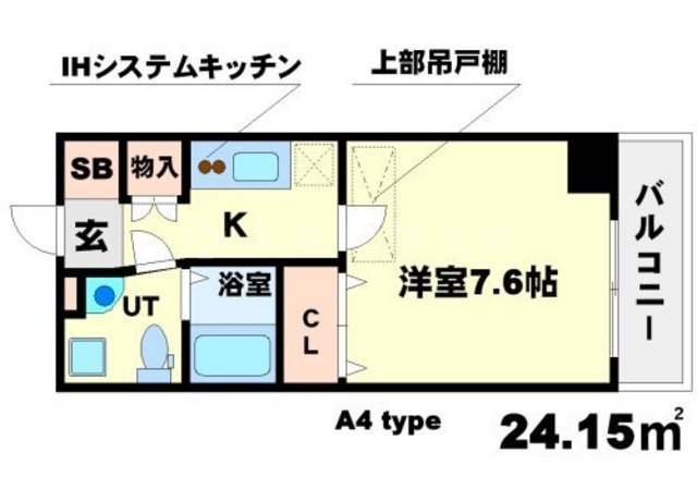 SERENiTE江坂四番館の間取り