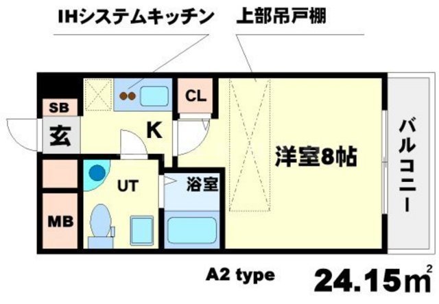 SERENiTE江坂四番館の間取り