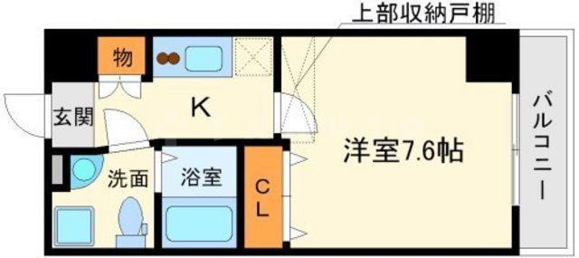 SERENiTE江坂四番館の間取り