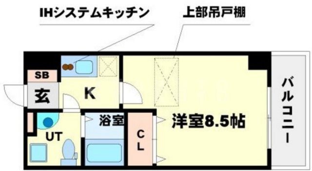 SERENiTE江坂四番館の間取り