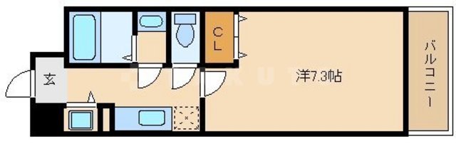 レインボーコート立売堀の間取り