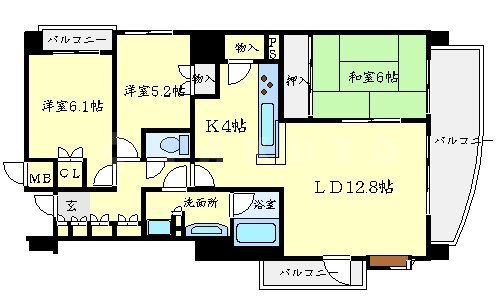 グレイスフォート桃山台の間取り