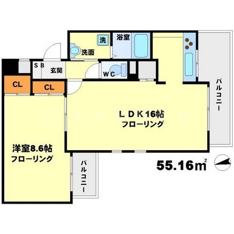 コリーヌ江坂の間取り