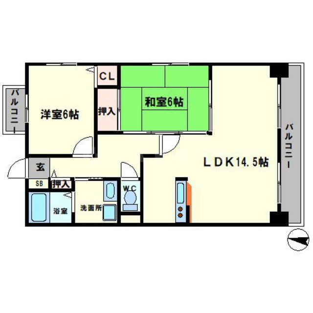 ラヴィア・フォーレ千里山の間取り