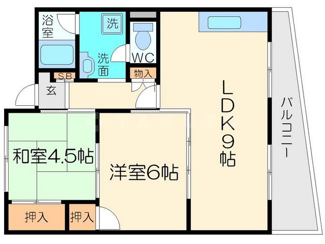 ダフゴ第2マンションの間取り