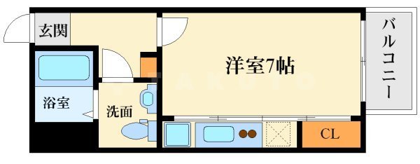 ドゥーエ江坂Ⅰの間取り