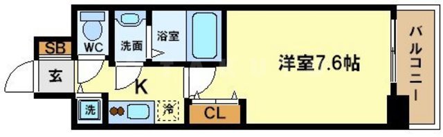 スワンズシティ堂島川の間取り
