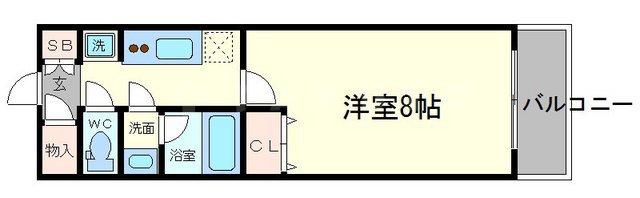S-FORT江坂垂水町の間取り