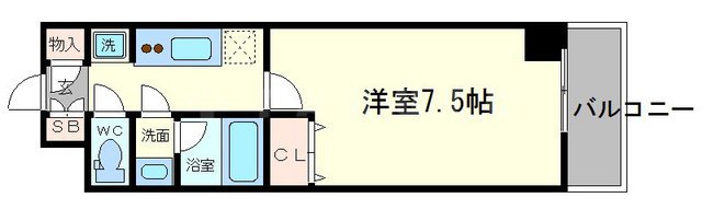S-FORT江坂垂水町の間取り