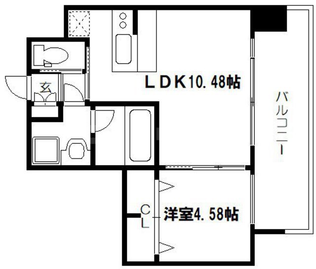 プレジオ難波WESTの間取り